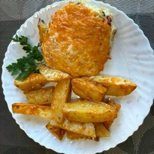 Мясо по-Французски с кортофилем