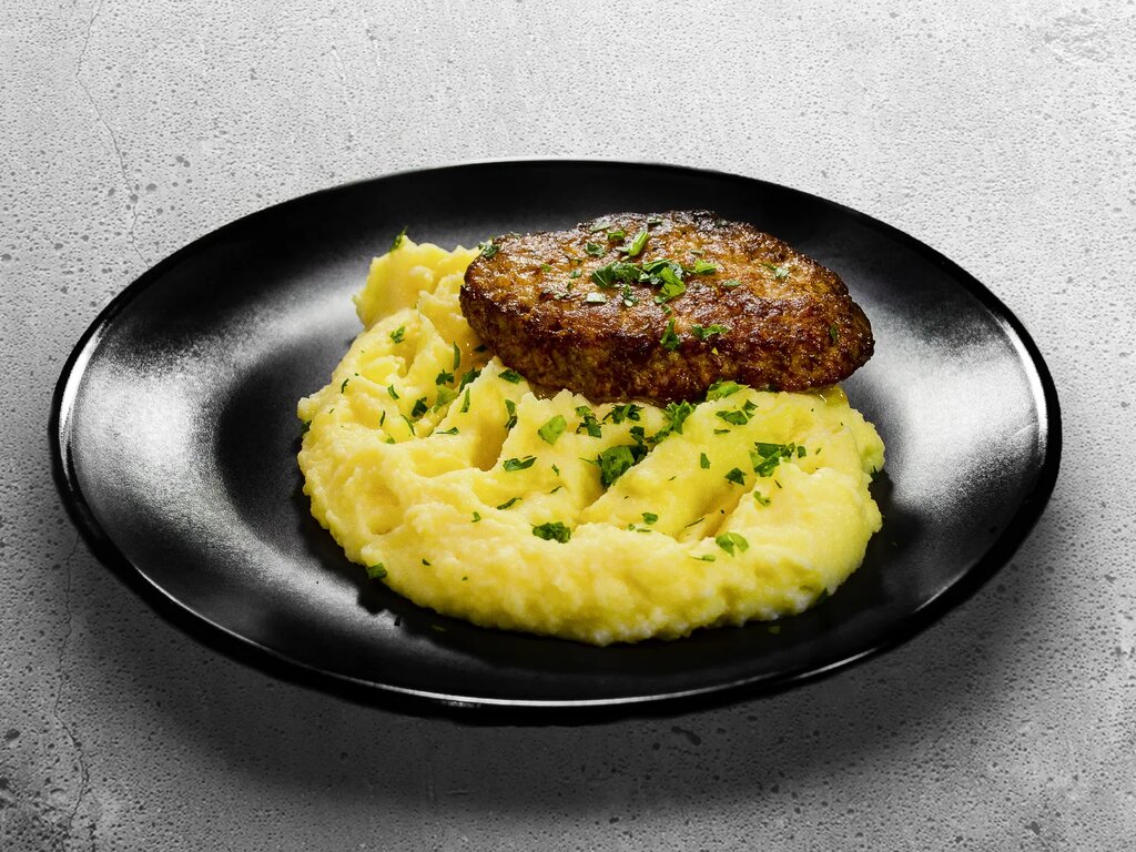 Котлета говяжья с пюре